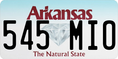 AR license plate 545MIO