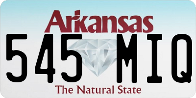 AR license plate 545MIQ
