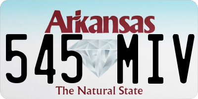 AR license plate 545MIV