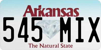 AR license plate 545MIX