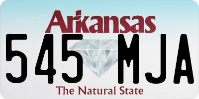AR license plate 545MJA