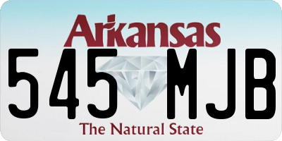 AR license plate 545MJB
