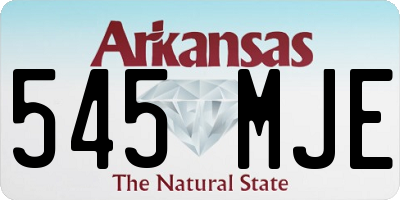AR license plate 545MJE