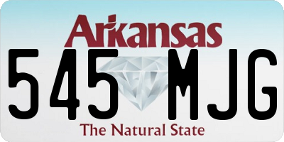AR license plate 545MJG
