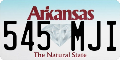AR license plate 545MJI