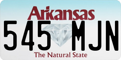 AR license plate 545MJN