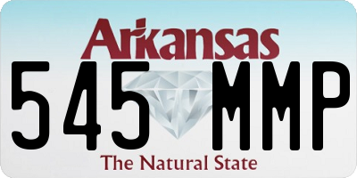 AR license plate 545MMP