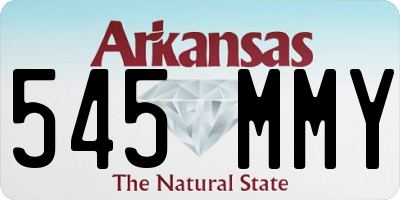 AR license plate 545MMY