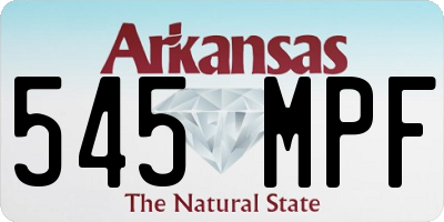 AR license plate 545MPF