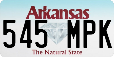 AR license plate 545MPK