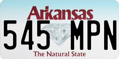 AR license plate 545MPN