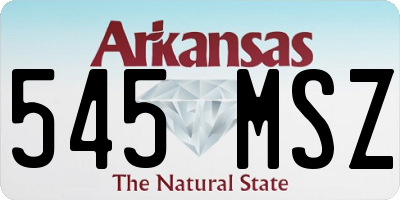 AR license plate 545MSZ
