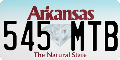 AR license plate 545MTB