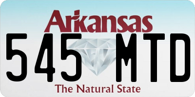 AR license plate 545MTD