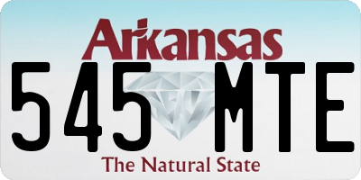 AR license plate 545MTE