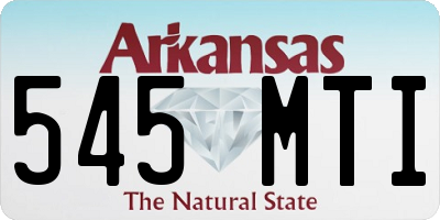 AR license plate 545MTI