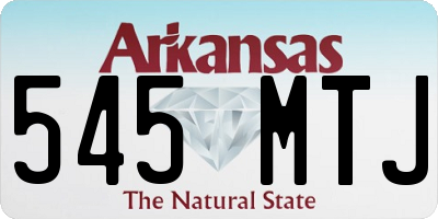 AR license plate 545MTJ