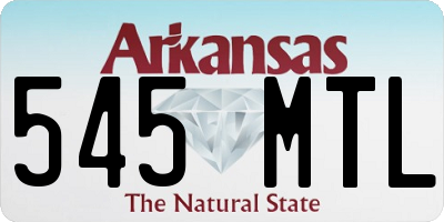 AR license plate 545MTL