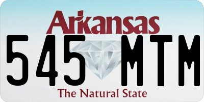 AR license plate 545MTM