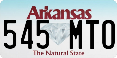 AR license plate 545MTO