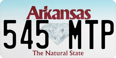 AR license plate 545MTP