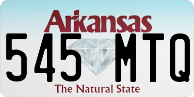 AR license plate 545MTQ
