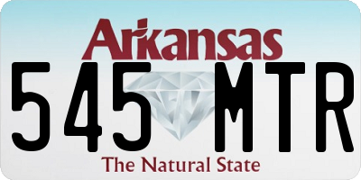 AR license plate 545MTR