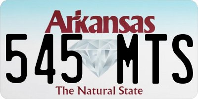 AR license plate 545MTS