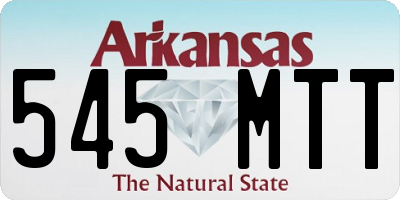 AR license plate 545MTT