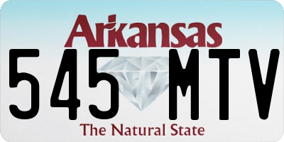 AR license plate 545MTV