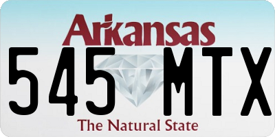 AR license plate 545MTX
