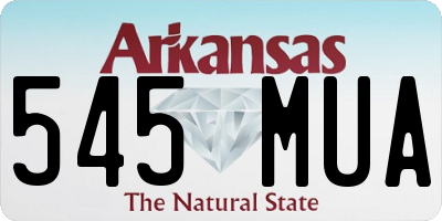 AR license plate 545MUA