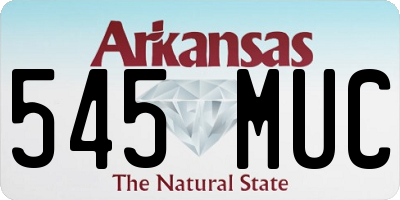 AR license plate 545MUC