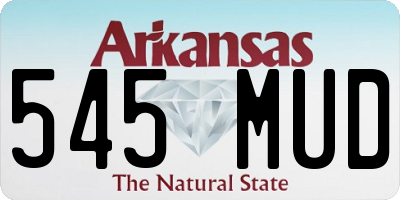 AR license plate 545MUD
