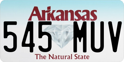AR license plate 545MUV