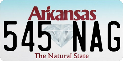 AR license plate 545NAG