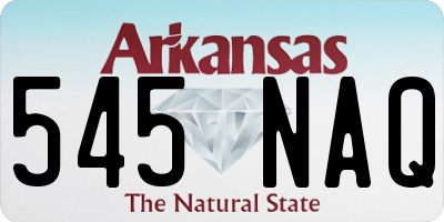 AR license plate 545NAQ