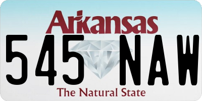 AR license plate 545NAW