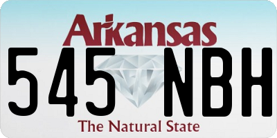 AR license plate 545NBH