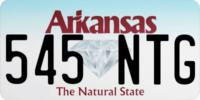 AR license plate 545NTG