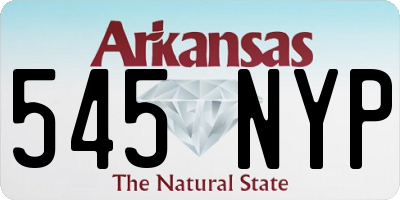 AR license plate 545NYP