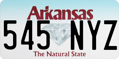 AR license plate 545NYZ
