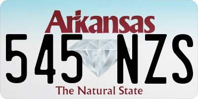AR license plate 545NZS