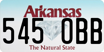 AR license plate 545OBB