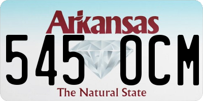 AR license plate 545OCM