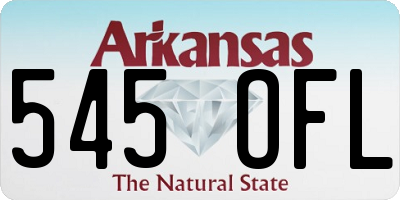 AR license plate 545OFL