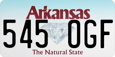 AR license plate 545OGF