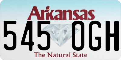 AR license plate 545OGH