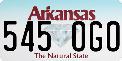 AR license plate 545OGO