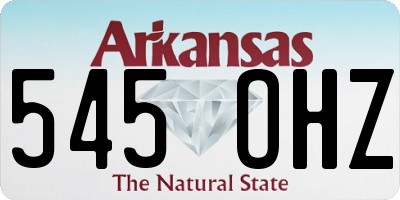 AR license plate 545OHZ